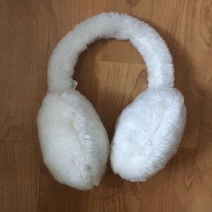 White Fluffy Earmuffs
